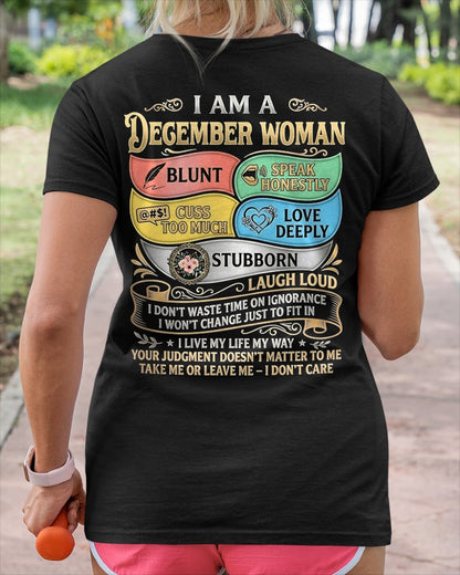 "I AM A DECEMBER GIRL" - Birthday Gift For December Girls - FMA ccdi12 (SKU2604-57-12)