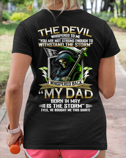 CCDI05 - My Dad Born In May Is The Storm - Birthday Gift Form May Dad / Man T-Shirt (SKU2605-63-05)