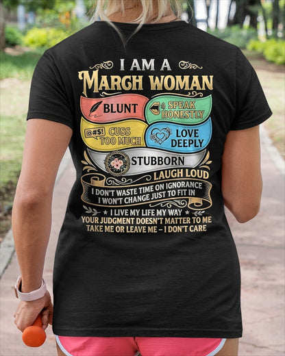 "I AM A MARCH GIRL" - Birthday Gift For March Girls - FMA ccdi03 (SKU2604-57-03)