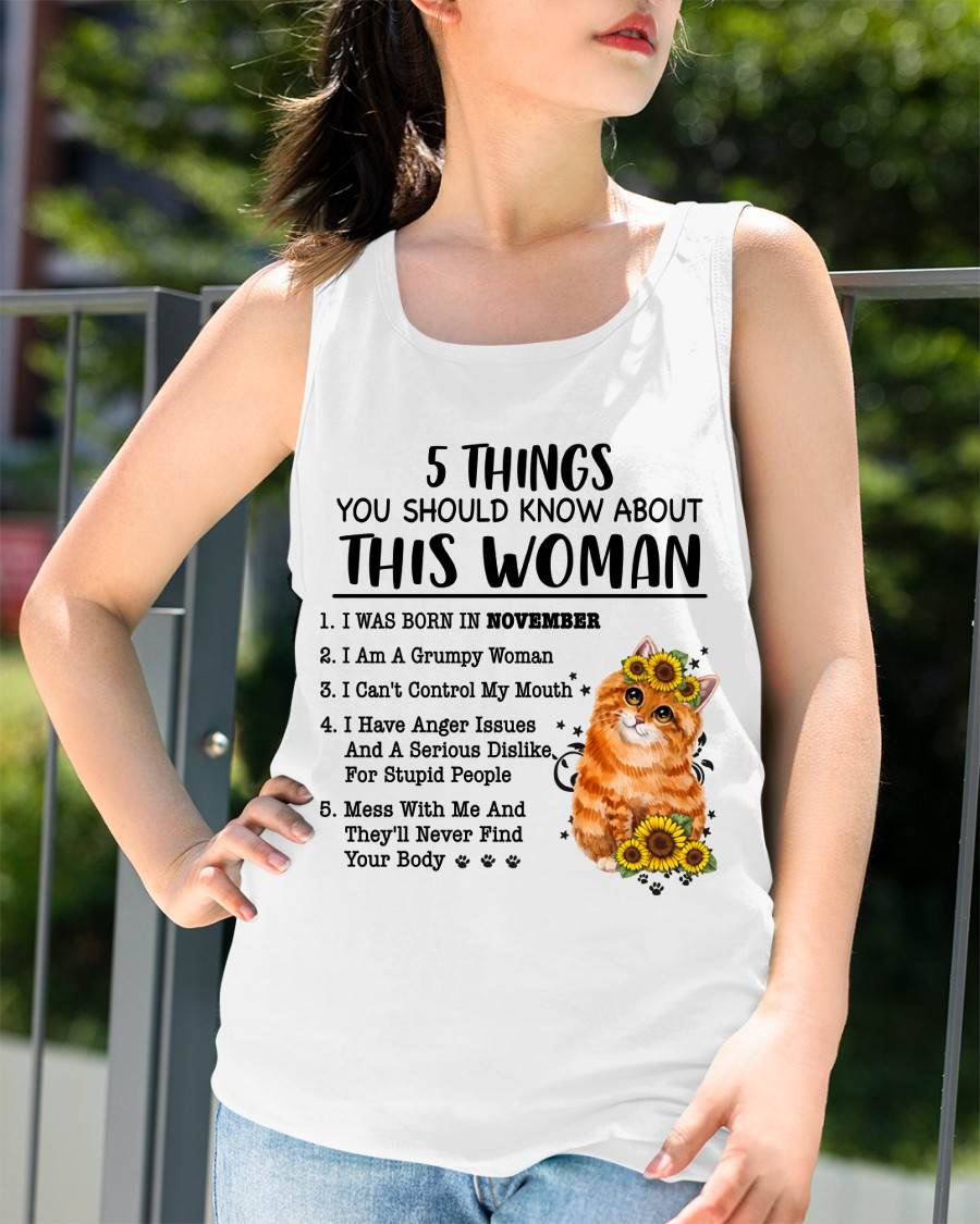 NOVEMBER - 5 THINGS YOU SHOULD KNOW ABOUT THIS WOMAN - FOR WOMEN - CCDI11 FMA (SKU2602-186-11)