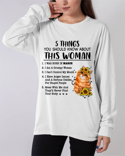MARCH - 5 THINGS YOU SHOULD KNOW ABOUT THIS WOMAN - FOR WOMEN - CCDI03 FMA (SKU2602-186-03)