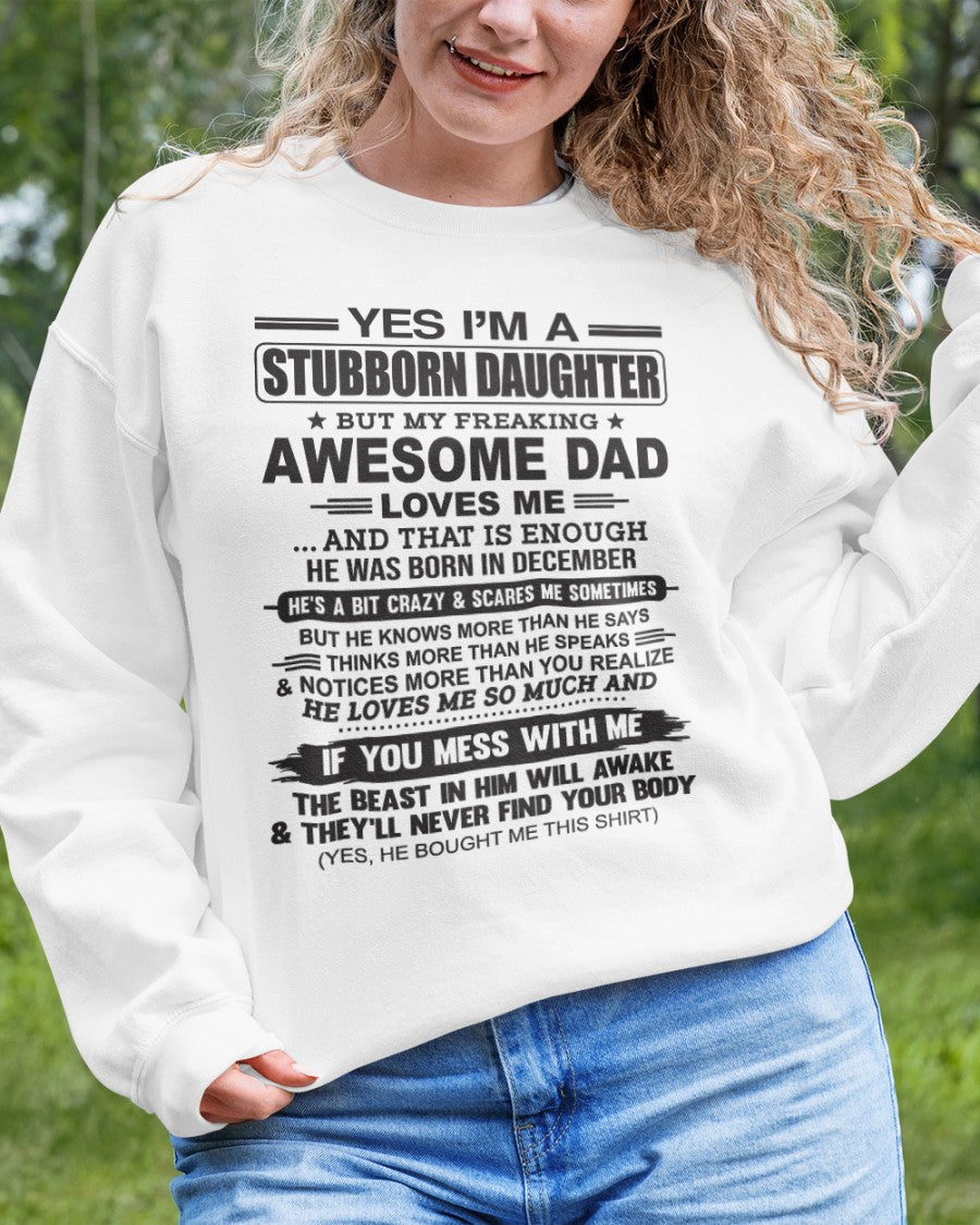 DECEMBER - YES I'M A STUBBORN DAUGHTER - FROM MAN (SKU07-186-12)