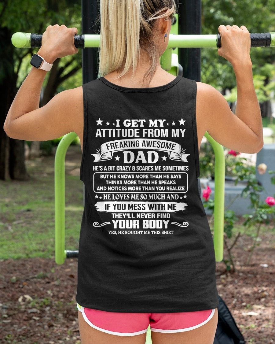 ccdi00 - Freaking Awesome Dad - Birthday Gift From Dad / Man - (SKU2604-181-00)