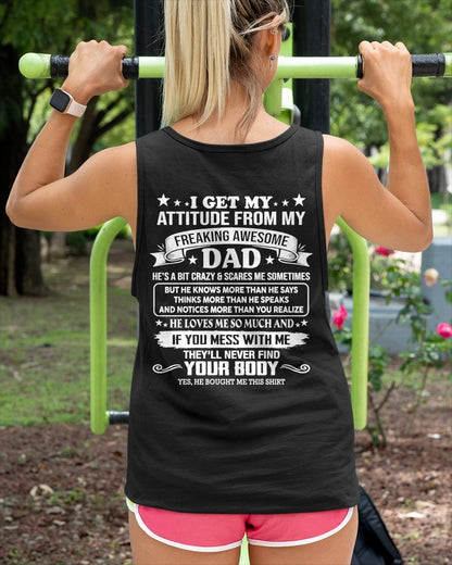 ccdi01 - Freaking Awesome Dad - Birthday Gift From January Dad / Man - (SKU2604-181-01)