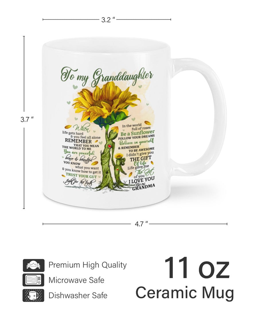 TO GRANDDAUGHTER MUG 02 - GIFT FROM GRANDMA - NTTD00