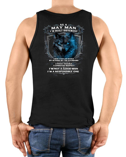 MAY - BUILT DIFFERENT - BIRTHDAY T-SHIRT FOR MEN - MALE / CCDI05 (SKU12-301-05)