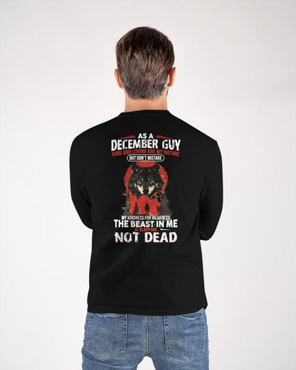 DECEMBER - KIND AND LOVING ARE MY NATURE - BIRTHDAY T-SHIRT FOR MEN - MALE / CCDI12 (SKU26T-01-17-12)