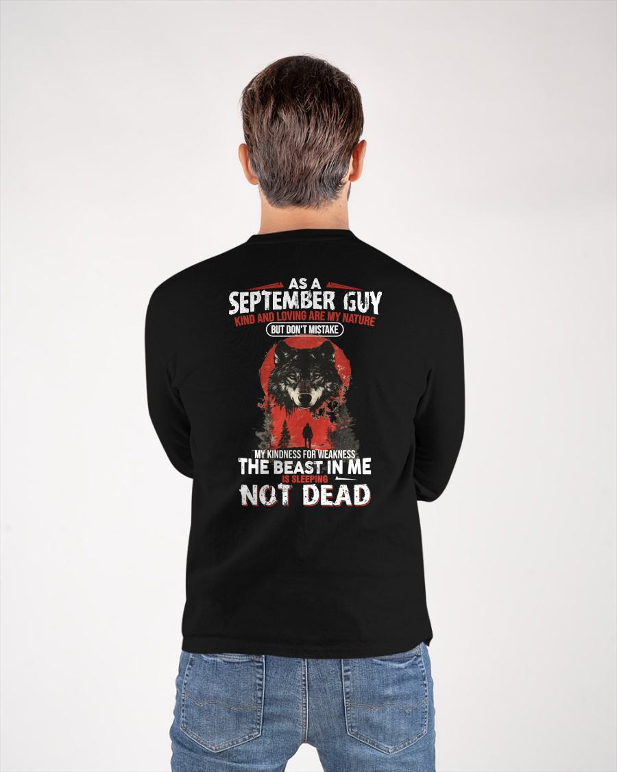 SEPTEMBER - KIND AND LOVING ARE MY NATURE - BIRTHDAY T-SHIRT FOR MEN - MALE / CCDI09 (SKU26T-01-17-09)