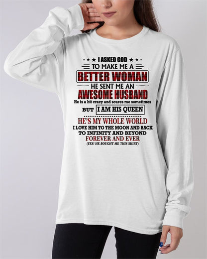 GOD SENT ME AN AWESOME HUSBAND - GIFT FROM HUSBAND - CCDI00 (SKU12-321-00)