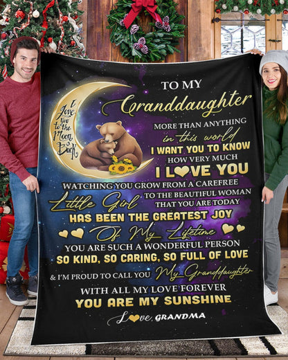 BLANKET FOR GRANDDAUGHTER FROM GRANDMA FULL (SKUB-BLK-GMD3)