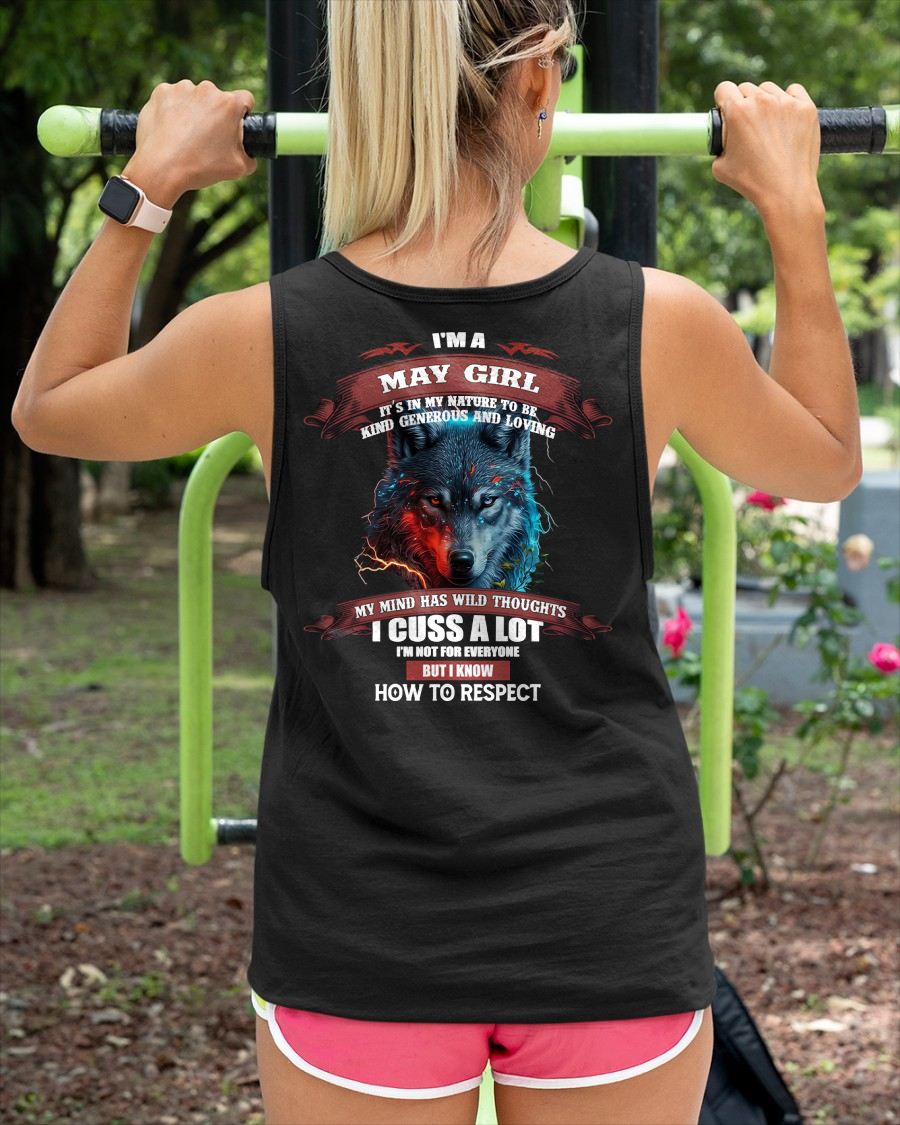 MAY - KIND, GENEROUS AND LOVING GIRL - BIRRTHDAY T-SHIRT FOR WOMAN - FMA / CCDI05 (SKU12-300-05)