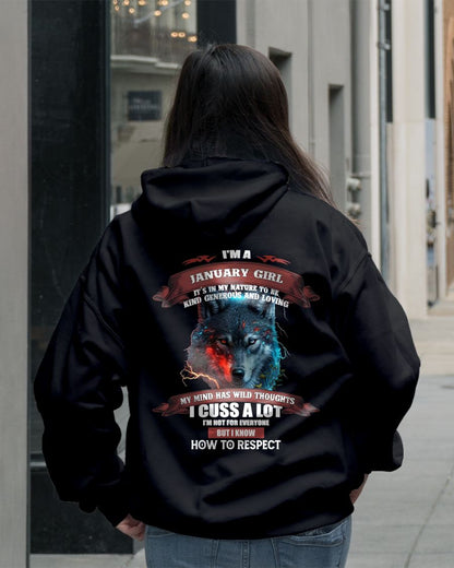 JANUARY - KIND, GENEROUS AND LOVING GIRL - BIRRTHDAY T-SHIRT FOR WOMAN - FMA / CCDI01 (SKU12-300-01)