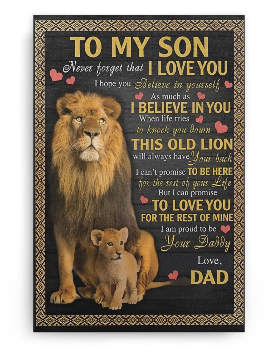 CANVAS FOR SON - BEST GIFT FROM DAD - NTTD00 (SKU2604-112)