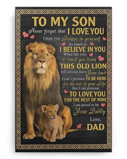 CANVAS FOR SON - BEST GIFT FROM DAD - NTTD00 (SKU2604-112)