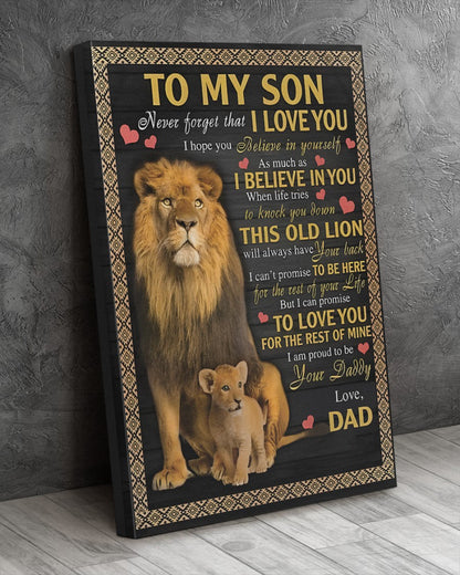 CANVAS FOR SON - BEST GIFT FROM DAD - NTTD00 (SKU2604-112)