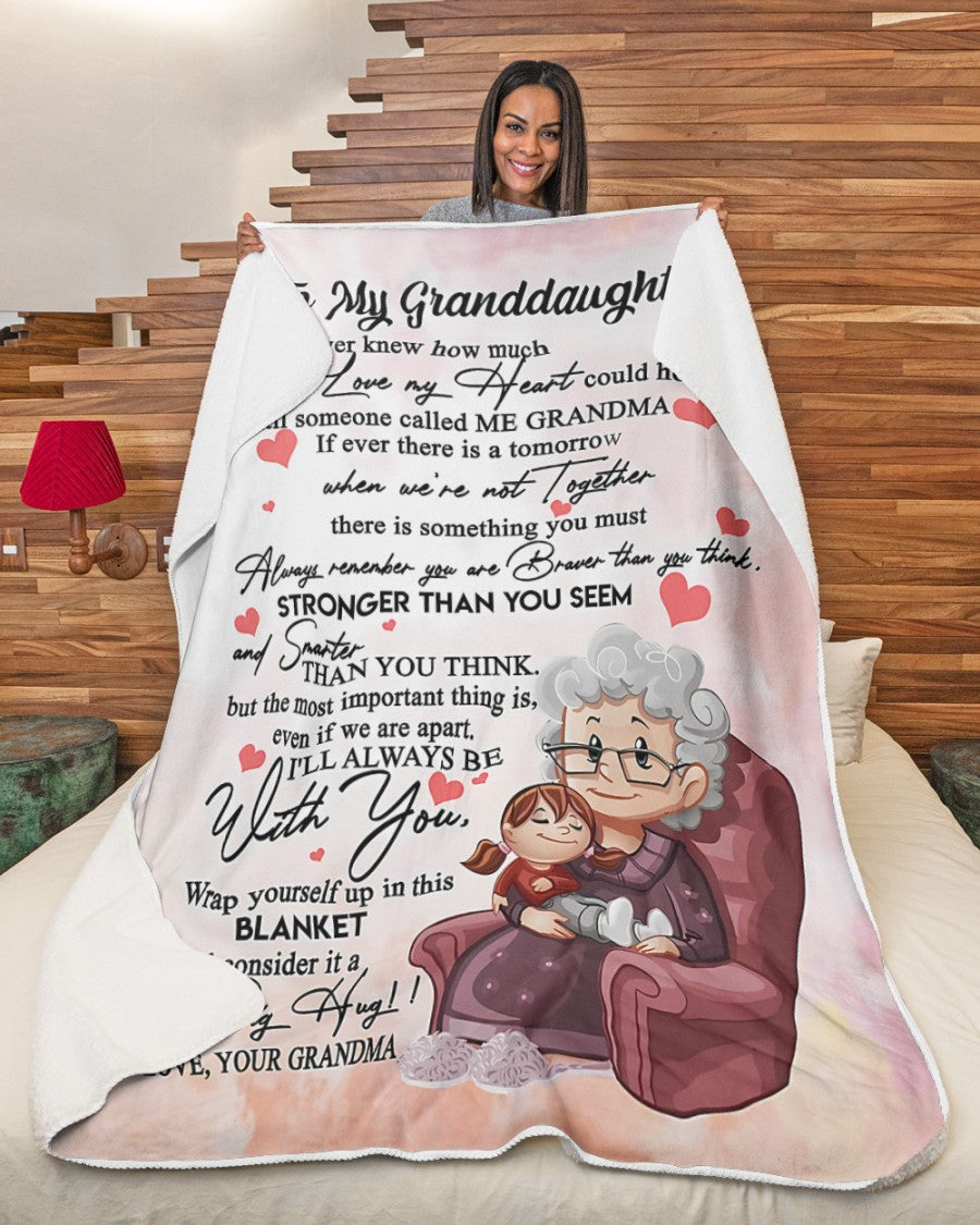 Special gift for your granddaughter blanket - from grandma (SKUB06-79)