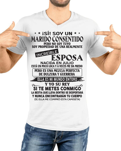 Julio - Esposa increíble nació en julio - Regalo especial para Marido - T07 (SKU05-105-07)
