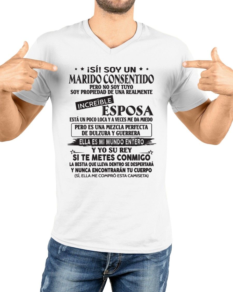 CAMISETA DIVERTIDA DE ESPOSO CONSENTIDO - CCDI00sp (SKU05-105-00)