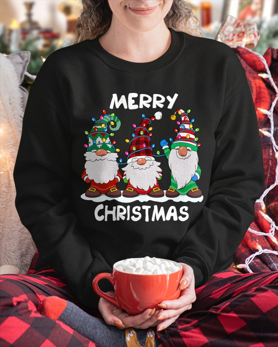 Merry Christmas Gnomes Xmas Family Men Women T-Shirt (SKU-MRCM-18) FMA