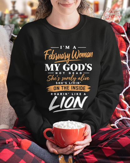 ccdi02 - I’M A FEBRUARY WOMAN MY GOD’S NOT DEAD - FMA (SKU2608-507-02)