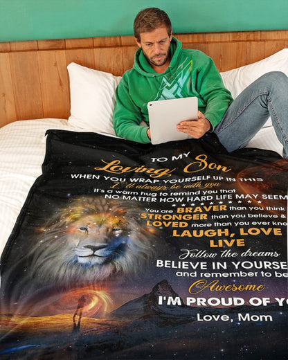 Special Gift For Your Son Blanket - From Mom