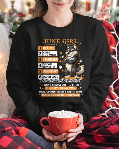 "I AM A JUNE GIRL" - Birthday Gift For June Girls - FMA ccdi06 (SKU2603-83-06)