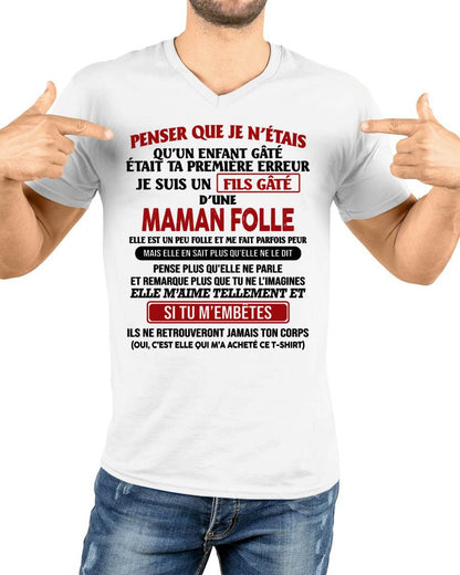 JE SUIS UN FILS GÂTÉ – CADEAU DE MAMAN - fr00 / ccdi00 (SKU12-186)