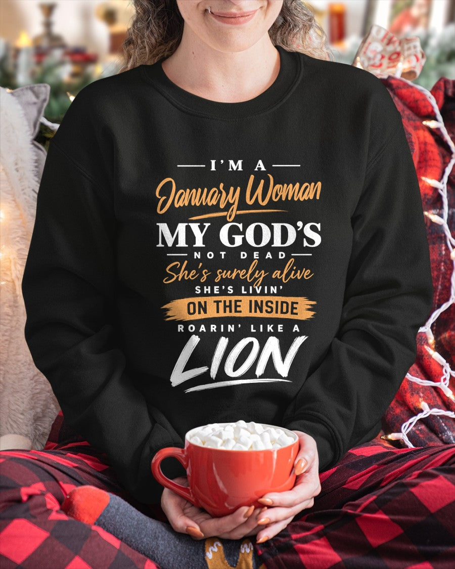 ccdi01 - I’M A JANUARY WOMAN MY GOD’S NOT DEAD - FMA (SKU2608-507-01)