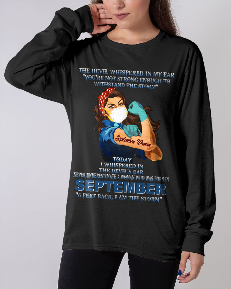 Never Underestimate A Woman Born In September – September Woman “I Am The Storm” - FMA / ccdi09 (SKU12-322-09)