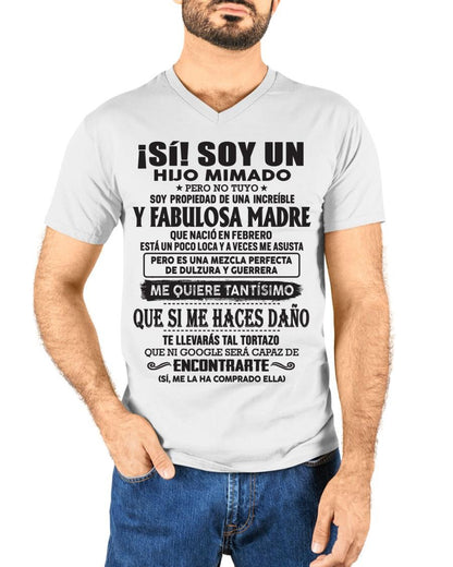Madre increíble nació en febrero – Regalo especial para hijo – T02 (SKU06-12)