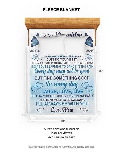 Special Gift For Your Daughter Blanket - From Mom (SKUB07-30)