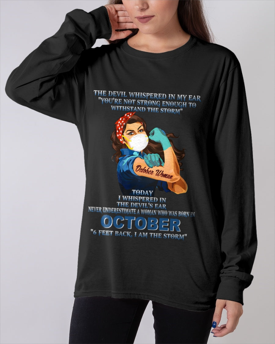 Never Underestimate A Woman Born In October – October Woman “I Am The Storm” - FMA / ccdi10 (SKU12-322-10)