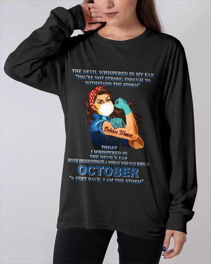 Never Underestimate A Woman Born In October – October Woman “I Am The Storm” - FMA / ccdi10 (SKU12-322-10)