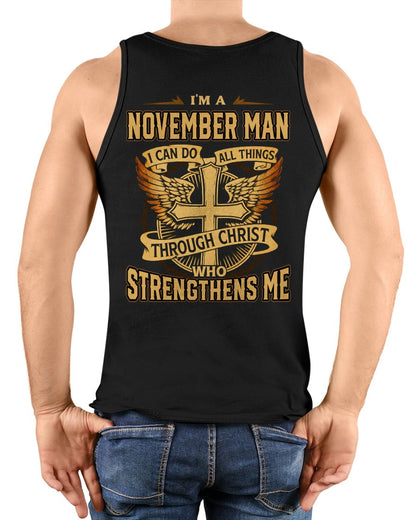 I’M A NOVEMBER MAN I CAN DO ALL THINGS THROUGH CHRIST WHO STRENGTHENS ME - male / CCDI11 (SKU2605-88-11)