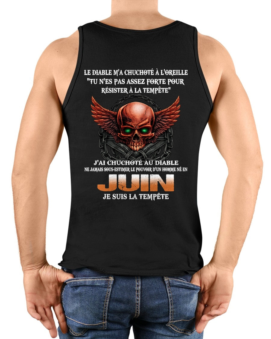 fr06 - Ne Jamais Sous-Estimer le Pouvoir d’un Homme Né en Juin – T-Shirt Homme - male / CCDI06 (SKU2605-92-06)