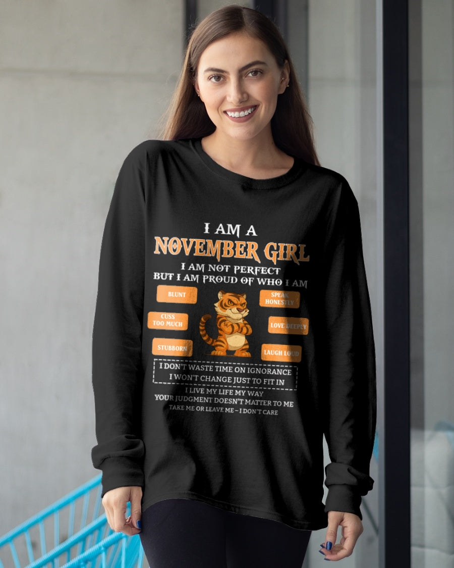 "I AM A NOVEMBER GIRL" - Birthday Gift For November Girls - FMA ccdi11 (SKU2606-387-11)