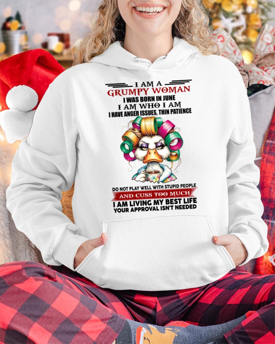 JUNE - GRUMPY WOMAN - BIRTHDAY SHIRT FOR WOMEN - FMA / CCDI06 (SKU26T-01-22-06)