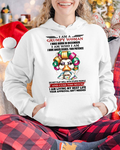 DECEMBER - GRUMPY WOMAN - BIRTHDAY SHIRT FOR WOMEN - FMA / CCDI12 (SKU26T-01-22-12)