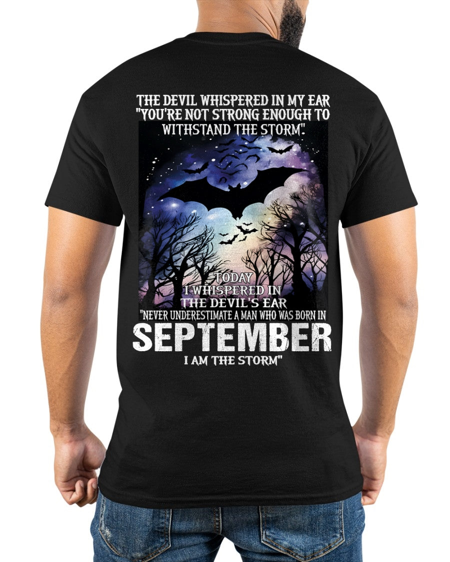 Never Underestimate a Man Born in September – I Am the Storm - ccdi09 male (SKU10-52-09)