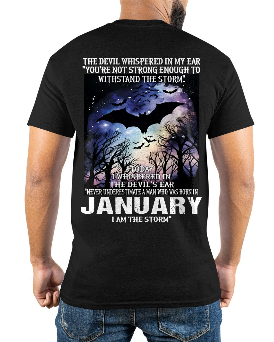 Never Underestimate a Man Born in January – I Am the Storm - ccdi01 male (SKU10-52-01)