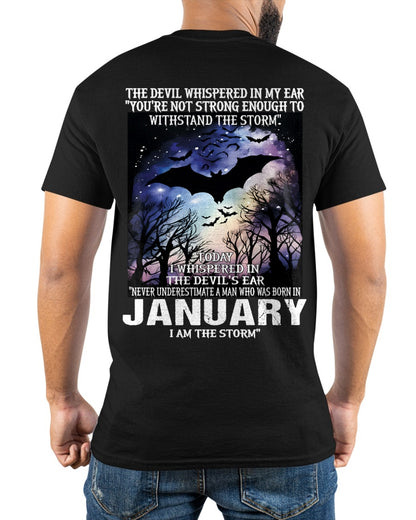 Never Underestimate a Man Born in January – I Am the Storm - ccdi01 male (SKU10-52-01)