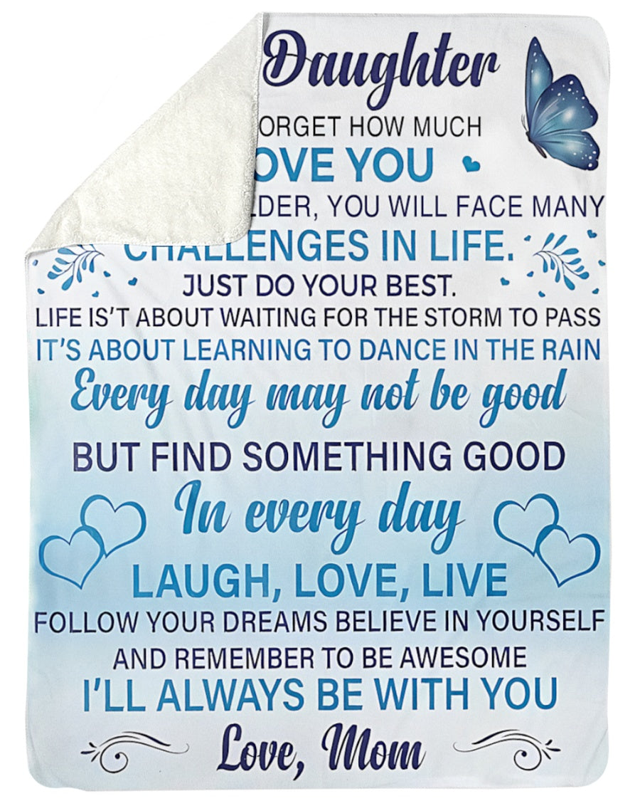 Special Gift For Your Daughter Blanket - From Mom (SKUB07-30)