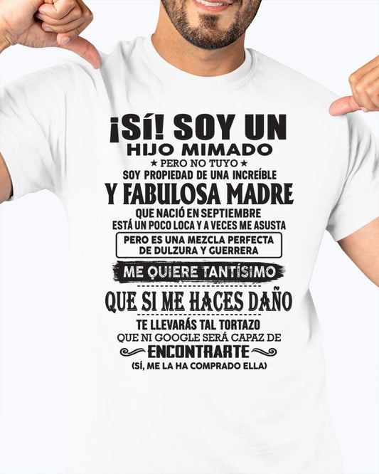 Madre increíble nació en septiembre – Regalo especial para hijo – T09 (SKU06-12)