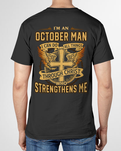 I’M AN OCTOBER MAN I CAN DO ALL THINGS THROUGH CHRIST WHO STRENGTHENS ME - male / CCDI10 (SKU2605-88-10)