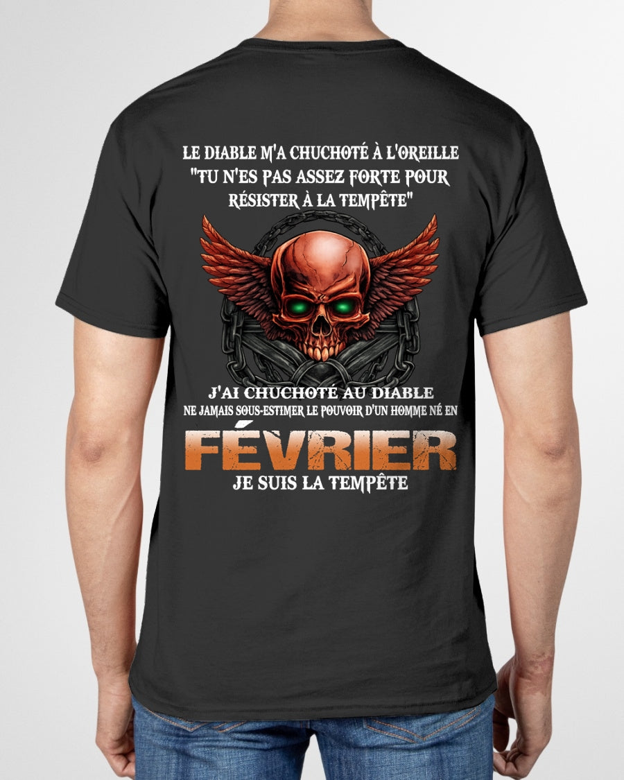fr02 - Ne Jamais Sous-Estimer le Pouvoir d’un Homme Né en Février – T-Shirt Homme - male / CCDI02 (SKU2605-92-02)