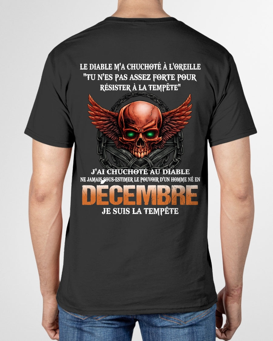 fr12 - Ne Jamais Sous-Estimer le Pouvoir d’un Homme Né en Décembre – T-Shirt Homme - male / CCDI12 (SKU2605-92-12)