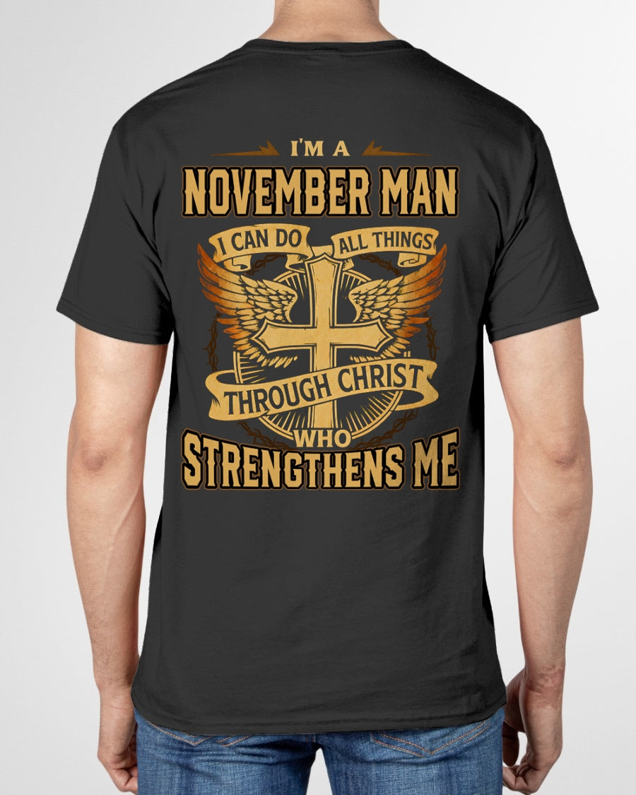 I’M A NOVEMBER MAN I CAN DO ALL THINGS THROUGH CHRIST WHO STRENGTHENS ME - male / CCDI11 (SKU2605-88-11)