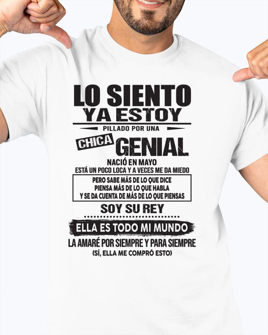Mayo Chica Genial - Regalo especial para tu novio - T05 (SKU05-95-05)