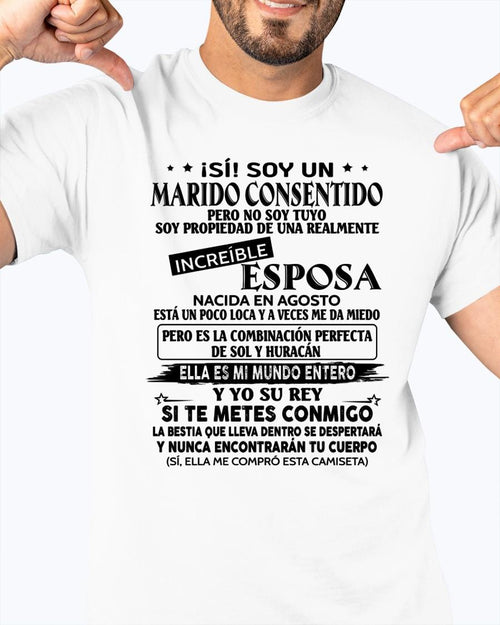 Agosto - Esposa increíble - Regalo especial para Marido - T08 (Sku.tbnA4)
