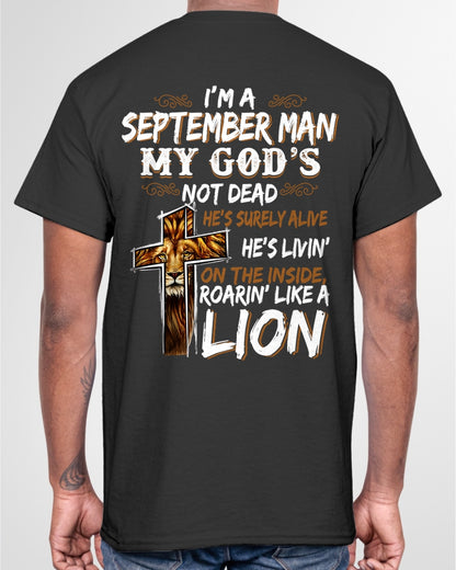 ccdi09 - I’M A SEPTEMBER MAN MY GOD’S NOT DEAD - male (SKU2604-307-09)